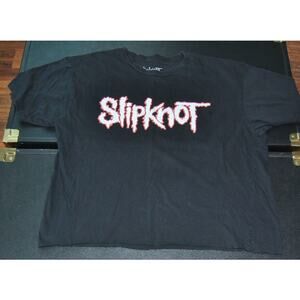 Slipknot Large Black Crop Top